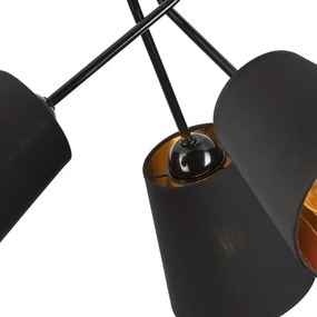 Luster na tyči IRMA 3xE27/15W/230V čierna