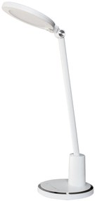 RABALUX LED flexibilná stolná lampa TEKLA, 10W, teplá-studená biela, biela
