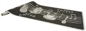 Protišmykový kuchynský koberec/ behúň Flex 951/80 Káva grafitový