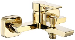 Rea Argus, vaňová batéria s ručnou bodovou sprchovou súpravou, zlatá lesklá, REA-B6409