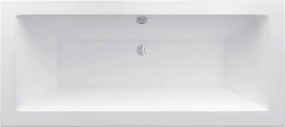 Mexen Cube obdĺžniková vaňa 180 x 90 cm s panelom, biela - 55051809000X
