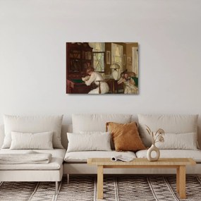 Sklenený obraz - Edmund Tarbell, Josephine and Mercie, reprodukcia (70x50 cm)