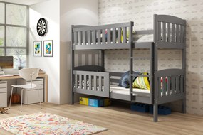 Interbeds Poschodová posteľ Kubus grafitová 190cm x 90cm
