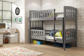 Interbeds Poschodová posteľ Kubus grafitová 190cm x 90cm