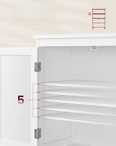 Kúpeľňová skrinka LAVORANO 110x60 cm, biela