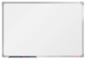 Biela magnetická popisovacia tabuľa boardOK, 600 x 900 mm, eloxovaný rám