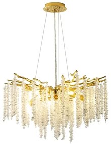 Zuma Line MD3720-1-EGN - Luster na lanku DIJON 8xG9/3,5W/230V zlatá