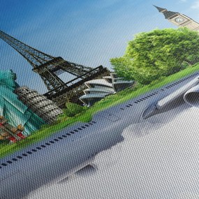 Obraz - Cesta okolo sveta (120x50 cm)