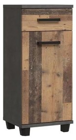 Kúpeľňová skrinka VENOM antracit/hnedá