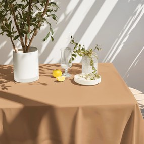 Goldea hranatý obrus 100% bavlnené plátno - jesenný hnedý 80 x 80 cm