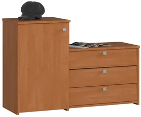 Skriňa na topánky s komodou S16 jelša