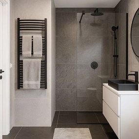 BPS-koupelny Kúpeľňový radiátor CORSO BL 4 50x120 cm, čierny