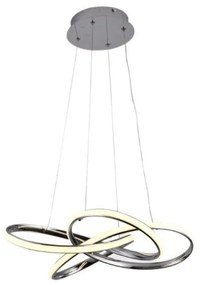 LED Stmievateľný luster na lanku LED/65W/230V 3000-6500K šedá + diaľkové ovládanie