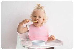 Ricokids Detská jedálenská stolička so stolíkom Milo ružová