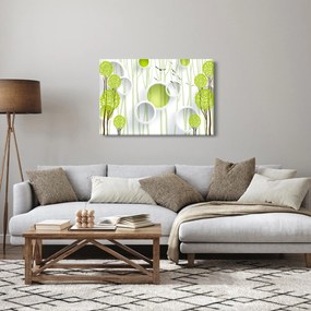 Obraz abstrakcie so stromami (90x60 cm)