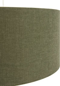 Závesné svietidlo biele so zeleným tienidlom 50 cm - Combi 1