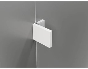 Mexen, Mexen Lunar pravé otočné sprchové dvere 95 cm, transparentné, biele - 834-095-000-20-00-P