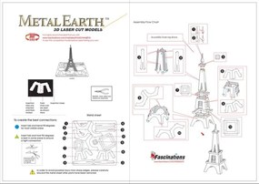 METAL EARTH 3D puzzle Eiffelova veža