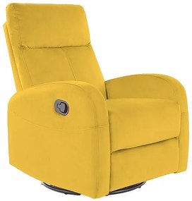 Rozkladacie kreslo Olimp Velvet, žltá