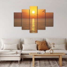 Obraz - Západ slnka nad oceánom (150x105 cm)