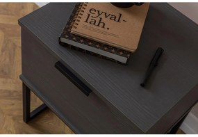 Nočný stolík Muun (antracitová čierna). Vlastná spoľahlivá doprava až k Vám domov. 1108189