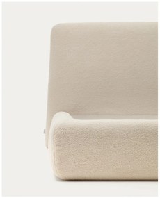 Béžová čalúnená dvojlôžková posteľ 180x200 cm Martina – Kave Home