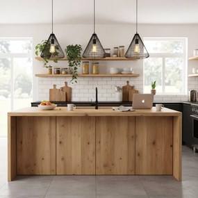 Toolight - Stropné svietidlo čierny diamant 1xE27 LH2065, čierna, OSW-00465