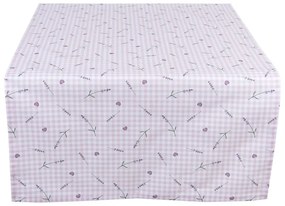 Bavlnený behún s levanduľami Lavander Garden Lavander Garden - 50*140 cm