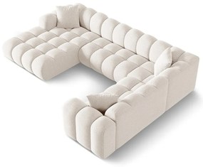Krémová ženilková rohová pohovka (pravý roh/do tvaru "U") Treno – Cosmopolitan Design