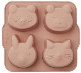 Silikónové formy na muffiny LIEWOOD - Žltá / Tmavo ružová