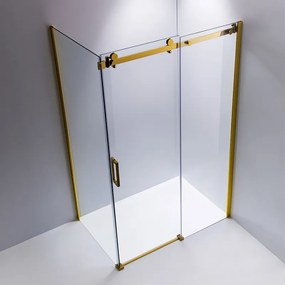 BPS-koupelny Obdĺžnikový sprchový kút HYD-OK203C 120x80 zlatý/transparent - bez vaničky