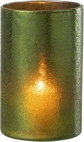 Veľký zelený sklenený svietnik Hurricane Green – 12*12*20 cm