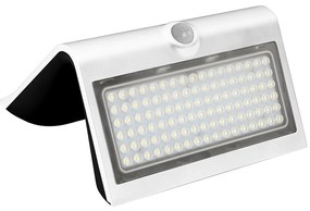 Exteriérové solárne nástenné LED svietidlo Butterfly, 1x LED 6,8w, biela, pohybový senzor