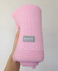 Pletená deka Dots - ružová