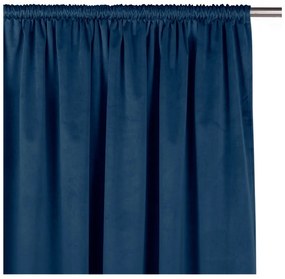 Modrý zamatový dimout záves 265x250 cm Velto – Filumi