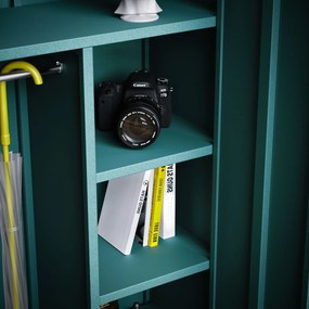 Šatníková skriňa FLAVIO, 800 x 1850 x 450 mm, Modern: morská farba