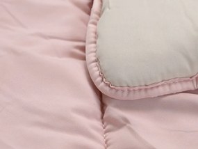 Celoročná prešívaná prikrývka 140x200 cm z dutého vlákna, ružová