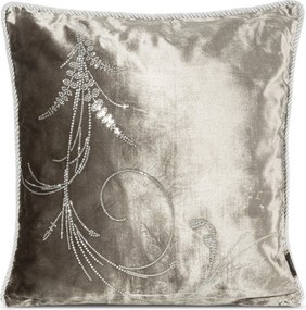 DEKORAČNÁ OBLIEČKA NA VANKÚŠ ROYAL10 45X45 CM TMAVOBÉŽOVÁ