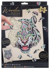 Lamps Drevené puzzle tiger 132d