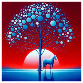 Obraz magický strom života v krajine