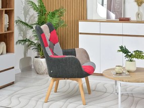 Kreslo Nutri (patchwork + buk). Vlastná spoľahlivá doprava až k Vám domov. 1110347