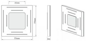 LDST SP-01-SS-BC8 - Osvetlenie schodiska SPACE 8xLED/1,2W/230V