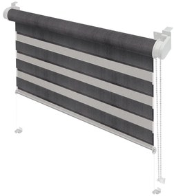 Tmavosivá roleta deň a noc 68x215 cm Zebra – Gardinia