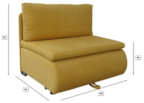 Rozkladacia pohovka MONI Hnedá