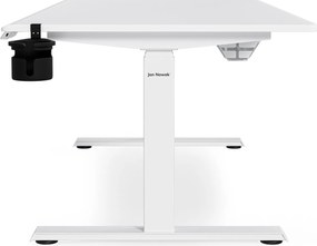 Elektrický stôl s nastaviteľnou výškou ergonomický biely,1600x800 mm: ARIA