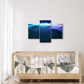 Obraz - Hory v počítačovom modeli (90x60 cm)