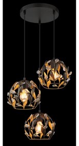 Globo 15759-3HR - Luster na lanku MIKA 3xE27/40W/230V pr. 41 cm