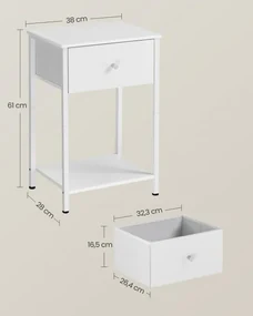 Set 2 nočných stolíkov LGS221W14