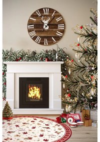 Červený okrúhly koberec s vianočným motívom s prímesou bavlny ø 200 cm Toy's Delight Red Christmas – Villeroy&amp;Boch