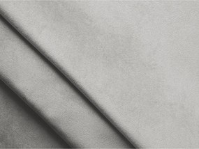 Svetlosivá zamatová rohová pohovka (ľavý roh/s leňoškou) Lani – Makamii